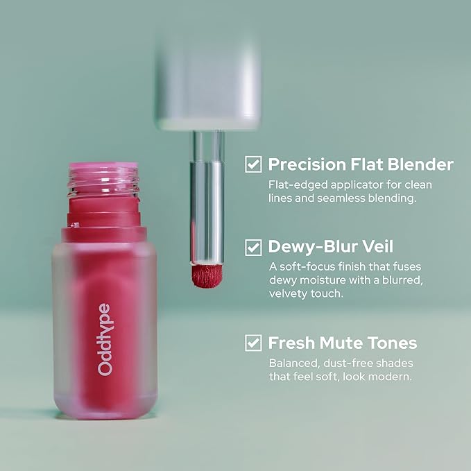 Unseen Blur Soft-matte Lip Tint Long-Lasting Stain, Blendable 3.2g, Holiday Stocking Stuffer, Winter Makeup Essentials (562 Uri, 0.11 oz)