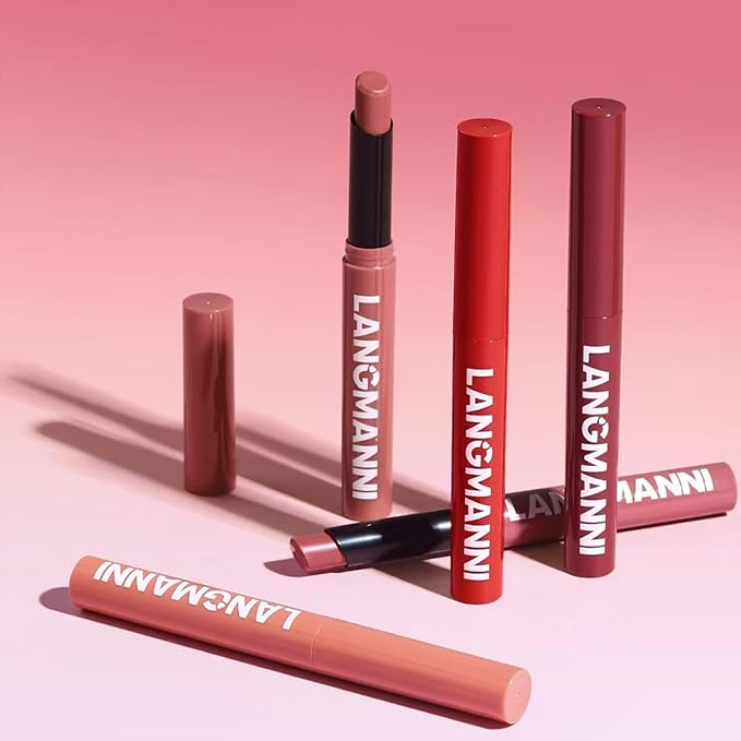 Matte Lipstick For Women Girls 24Hr Wear Waterproof Long Lasting Hypoallergenic Lipsticks - Lightweight Non-Drying, Fade-Resistant Formula 12 Trendy Colors for Daily Use Vegan & Cruelty-Free 09