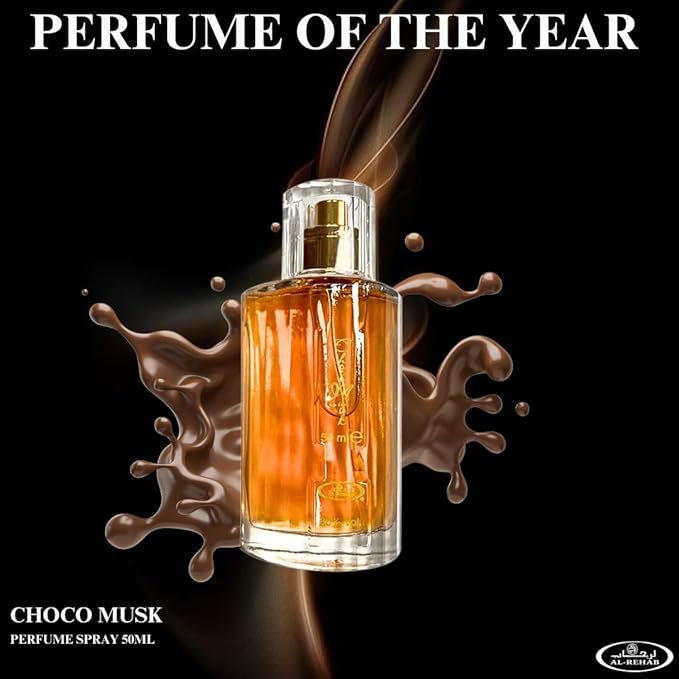 Al-Rehab Choco Musk Perfume - Original, Marshmallow & Pistachio Eau de Parfum Sprays 50ml (1.65 oz) | Gourmand Perfume with Chocolate & Vanilla | Long-Lasting Sweet Fragrances (Bundle)