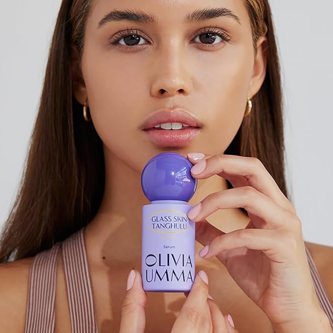 Olivia Umma Glass Skin Tanghulu Blueberry Serum – Anti Aging Korean Face Serum with Niacinamide & Vitamin C, B, A, E – Brightening & Hydrating Korean Skin Care for Face – 40ml