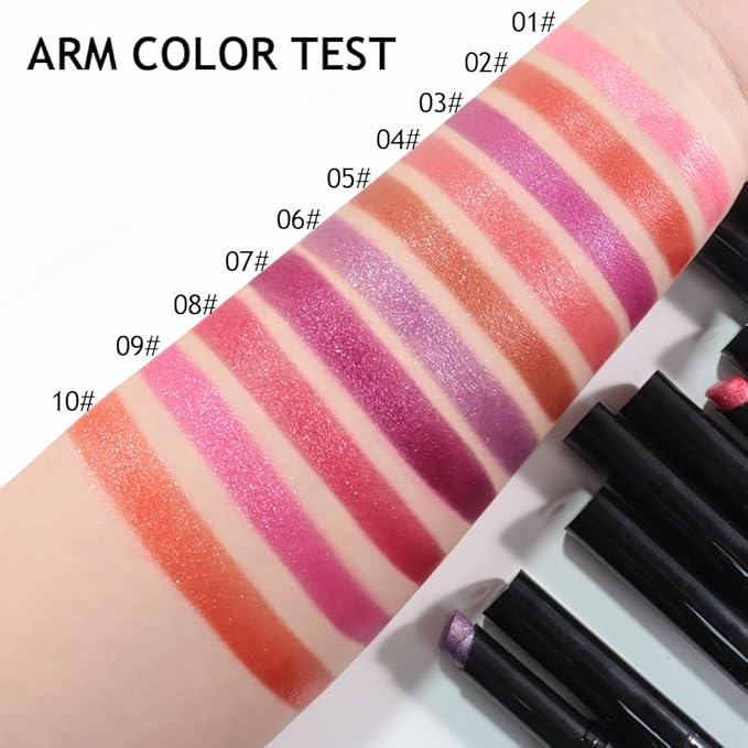 Purple Metallic Lipstick for Women,Lightweight Comfortable Non-Drying Shimmer Frosted Lipstick,Glitter Lip Gloss Stain Long Lasting Waterproof Smudge Proof 24 Hour Full Coverage Lip Makeup,Vegan