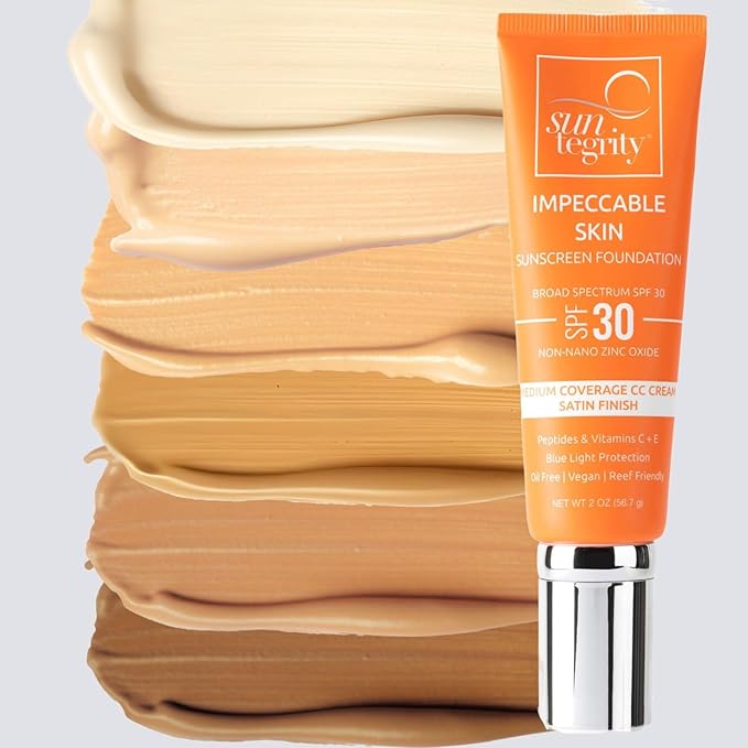Suntegrity Impeccable Skin - Tinted Sunscreen, Broad Spectrum SPF 30 (Sand) - 2 oz