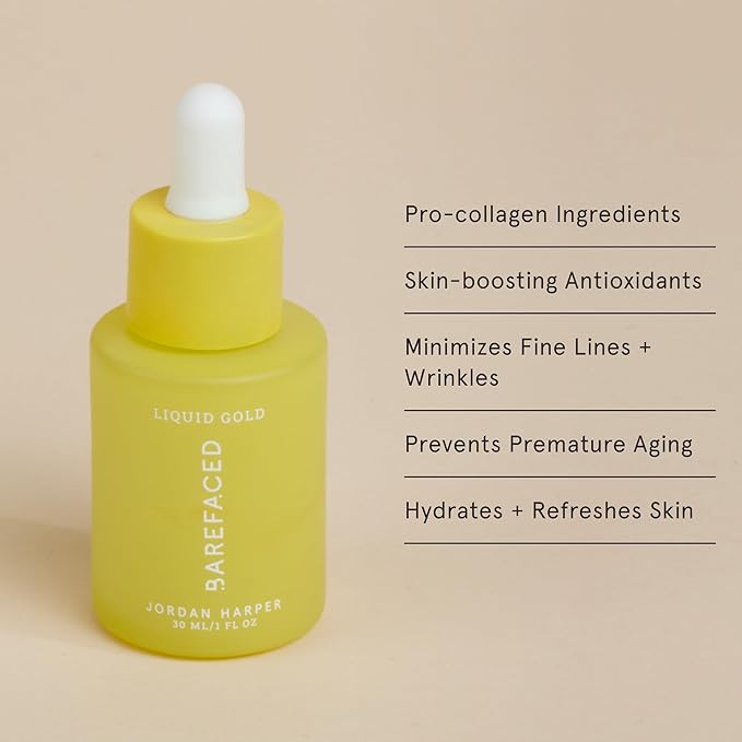 Barefaced Serum Trio - Liquid Gold, Overachiever, RetinAL - Powerful Ingredients for Healthier, Smoother Skin