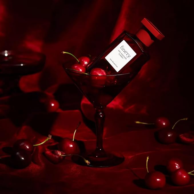 Fine'ry Not Another Cherry Eau de Parfum – Long-Lasting Perfume for Women | Wild Cherry, Turkish Rose, Almond Amaretto | Rich, Fruity-Floral, Gourmand Scent | Elegant Gift for Her | Travel Size