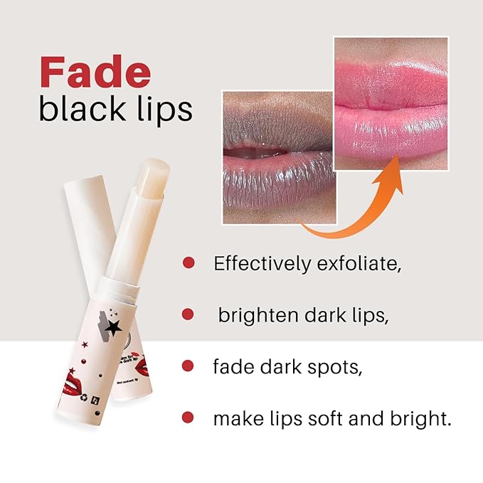 Lip Balm for Dark Lips, Moisturizing Repair Stick, 0.17 Oz, Pack of 2