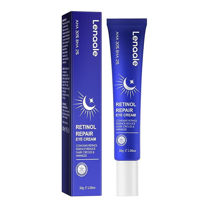 Retinol Eye Cream, Hydrating Under Eye Care Daily Wrinkle Cream, Infused with AHA30% to Smooth and Hydrate Skin, Eye Crea for Dark Circles Treatments, Reduce Under Eye Bags, Smooth Wrinkles