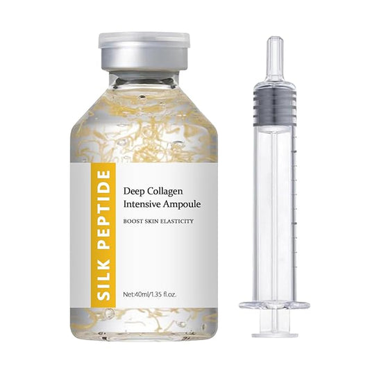 Silk Peptide Intensive Lifting Ampoule | Korean Anti-Aging Facial Essence，Moisturizes, Firms & Lifts, Smooths Wrinkles, Improves Skin Elasticity | 40ml (1pcs)