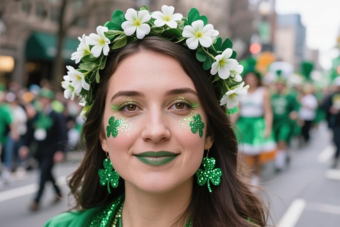 Green Face and Body Glitter Stick,Holographic Neon Accessories Outfit Singer Concert Sparkling Festival Rave Glitter Makeup