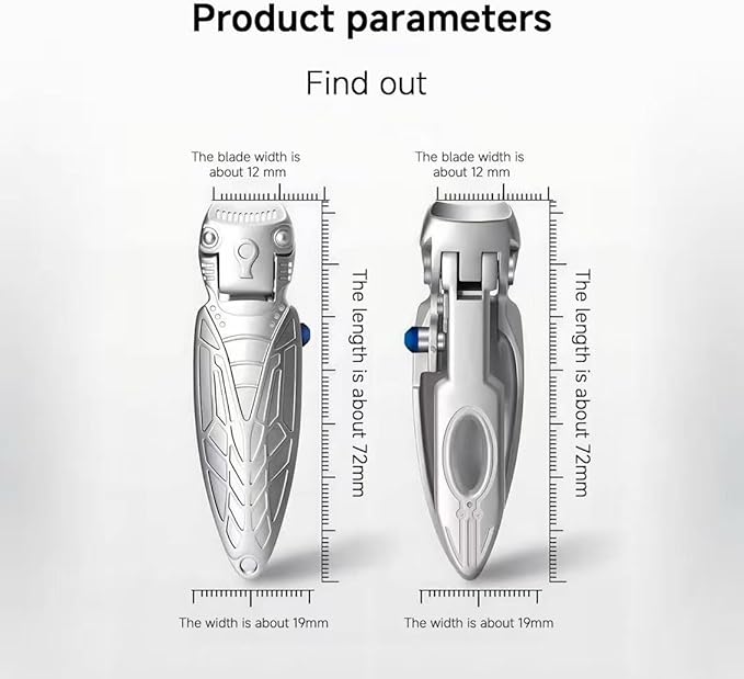 Duo la me Stainless Steel Nail Clippers Set 3 in 1 Toenail and Fingernail Clippers with Nail File, Manicure and Pedicure personnal Care Tool Thick toenail Cutter for Men, Women, Seniors, Gift
