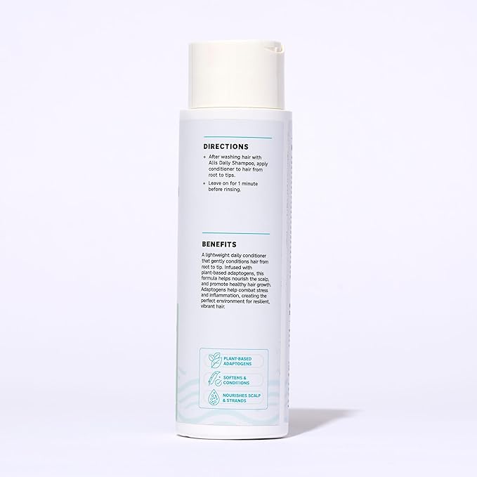 ALIIS Daily Conditioner – Lightweight, Moisturizing Conditioner for All Hair Types | Detangles, Softens & Protects Without Build-Up | Color-Safe, Sulfate-Free, Vegan | 12 oz