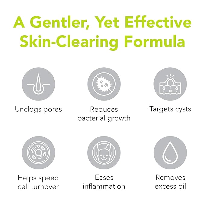 humane Benzoyl Peroxide Face Wash - 5% Regular-Strength Acne Face Wash For Skin, Back & Body - 8 Fl Oz - Dermatologist-Tested Non-Foaming Cleanser - Benzoyl Peroxide Acne Treatment - Cruelty-Free