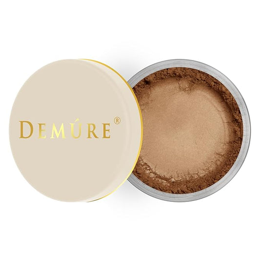 Demure Mineral Make Up, Cappuccino Mineral Foundation Makeup, Concealer Makeup, Natural Makeup Made with Pure Crushed Minerals, Loose Face Powder. Demure Mineral Makeup