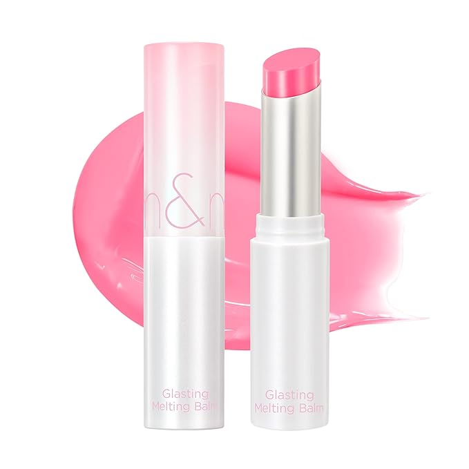 rom&nd GLASTING MELTING BALM #09 PEONIES - K-Beauty Vibrant Pink Lip Tint Balm | Crystal Water-Gloss Shine & Deep Hydration | Non-Sticky, Long-Lasting Stain for Plump, Healthy Lips