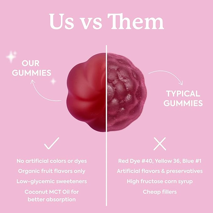 Plant People WonderBeauty Hair, Skin & Nails Rejuvenation Gummies with Tremella Mushroom, Marine Collagen Peptides, Keratin, & Biotin – Watermelon Flavor, 60 Gummies