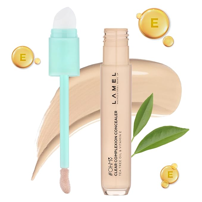 LAMEL OH my Clear Face Concealer - Vitamin E & Tea Tree Extract - Skin Care, Moisturizing & Waterproof - Moisturizing & Waterproof - Vegan Formula, 401-0,23 fl.oz