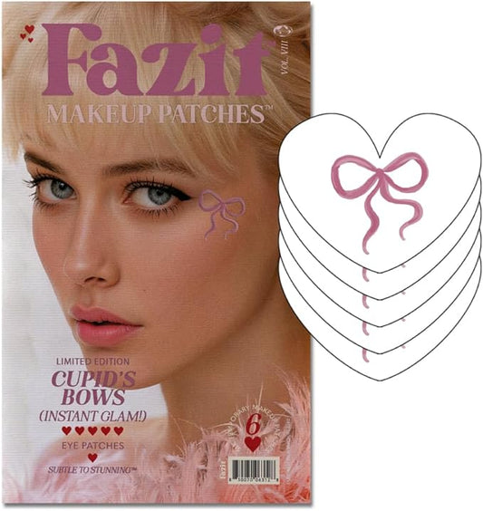 Fazit Makeup Patches - Cupid's Bow Speckles - Glow Up Make-Up Patches - Cute Glitter Makeup Accessories for Women - Cosmetic Glitter for Face