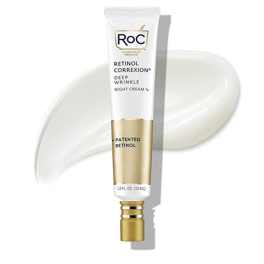RoC Retinol Correxion Deep Wrinkle Daily Face Moisturizer with Sunscreen SPF 30 for Fine Lines, Dark Spots, Post-Acne Scars, 1 Ounce (Packaging May Vary)