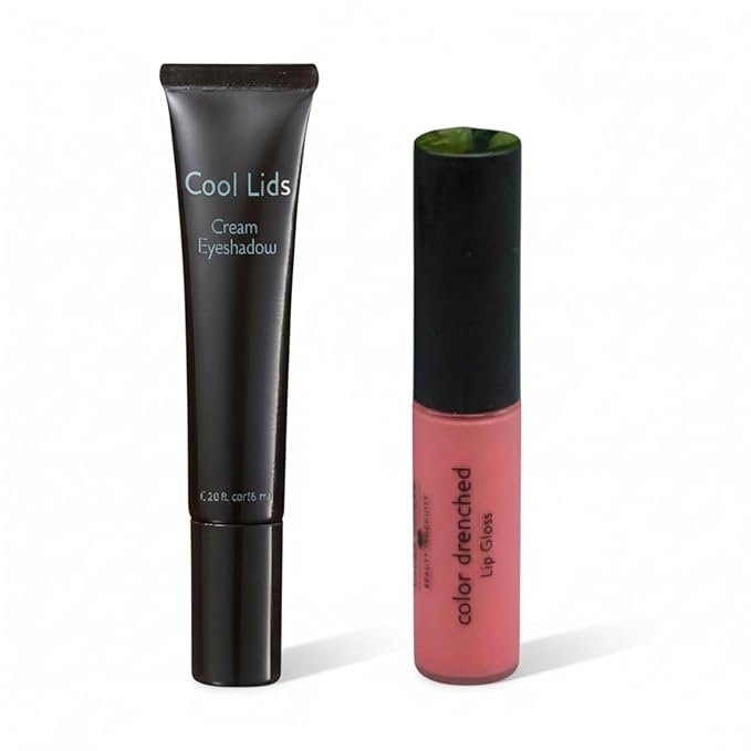 Cream Eyeshadow Mermaid Marine, Piazza Pink Lip Gloss & Lip Locking Liquid Color | Eye & Lip Makeup Bundle | Long-Lasting Cream Shadow, Hydrating Gloss, Transfer-Resistant Lip Color