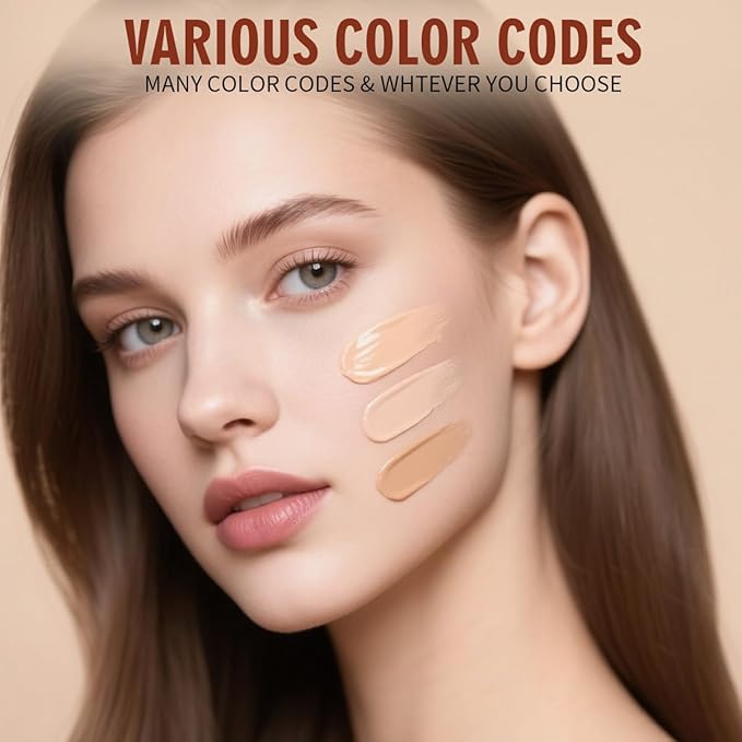 QIC Full Coverage Concealer Cream for Dark Circles & Blemishes, Waterproof & Oil-Free, Natural Finish, Under Eye & Face Makeup, Deep Skin Tone, 1.36 fl oz