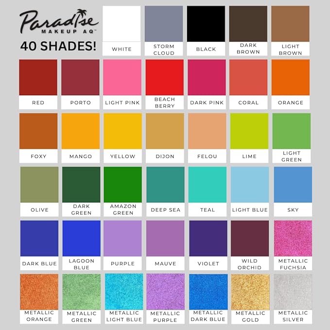Mehron Makeup Paradise Makeup AQ Pro Size | Stage & Screen Performance, Face & Body Painting, Beauty, Cosplay, and Halloween | Water Activated Face Paint, Body Paint 1.4 oz (40 g) - Light Brown