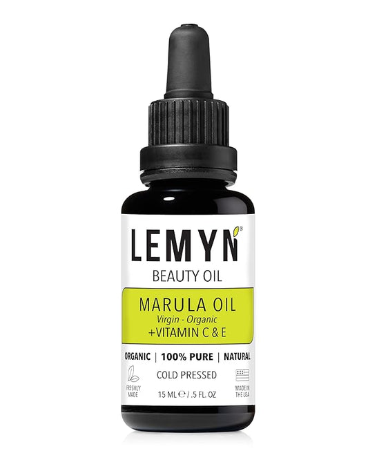 Virgin Marula Face Oil | Supercharged with Vitamin C & E | Freshly Made | Intense Hydration & Radiance Boost | Anti-Aging Skin Care and Face Moisturizer | Organic – Vegan – Cruelty-Free