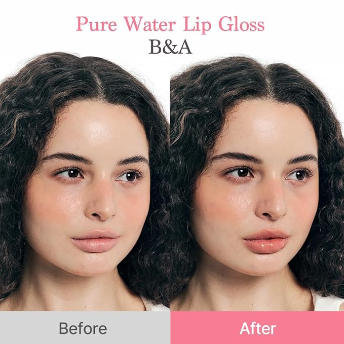 dasique Pure Water Lip Gloss #10 Melted Berry 0.09 oz | Variety of Colors | Dewy Gloss | Buildable Gloss Tesxture | Non-Sticky | K-beauty