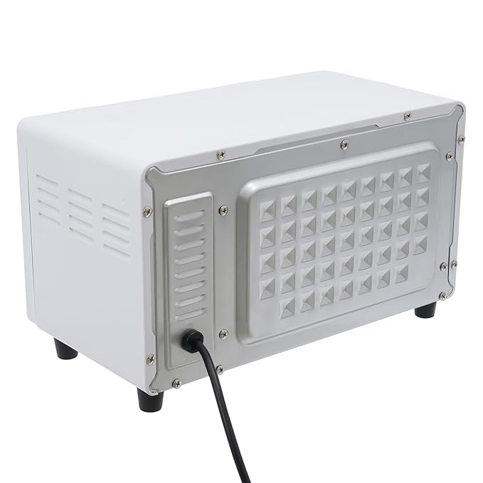 10L Nail Tool Cleaning Machine, High Capacity Nail Care Tools Drying Box Multi-Functional Manicure Tool Cleaning Cabinet for Home Use, Barbers, Beauty Salons, and Spas (White+Blue)