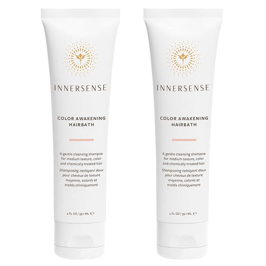 INNERSENSE Organic Beauty - Natural Color Awakening Hairbath Shampoo | Cleansing, Color Care, For All Scalps | Non-Toxic, Cruelty-Free, Clean Haircare (2 Pack - 2 fl oz | 59.15 ml each)
