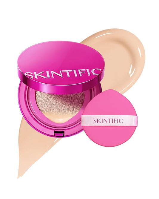 Cover Glow Perfect Cushion Foundation, Healthy-glow Finish, Natural Coverage, Moisturizing, Lightweight, Milk Touch Cushion,Winter Foundation，SPF 50 PA+++(#00 Porcelain)