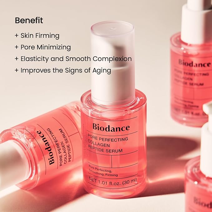 BIODANCE Collagen Pink Glow Trio: Collagen Real Deep Mask & Toner Pads & Peptide Serum for Plumping Hydration, Firming, Korean Skincare, Christmas gift, Stocking Stuffers