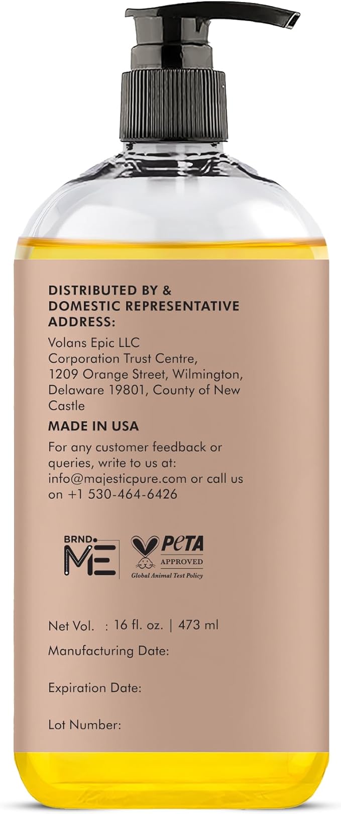 MAJESTIC PURE Sweet Almond Oil, Triple A Grade Quality, Pure and Natural from Spain, Cold Pressed, (Packaging May Vary) - 16 fl. Oz