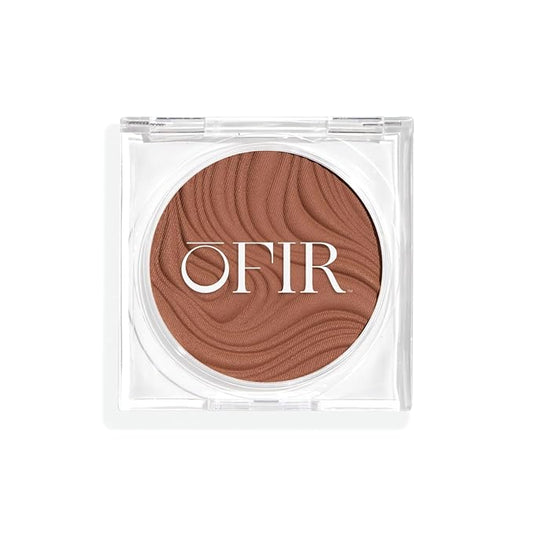 OFIR Geo Sculpt Blendable Cream Bronzer | Buildable Radiant Finish with Vitamin E | Vegan & Cruelty Free Makeup Bronzer | Sun Kissed Glow Compact For Sculpting Cheekbones|Oasis - Rich Caramel, 0.24 oz