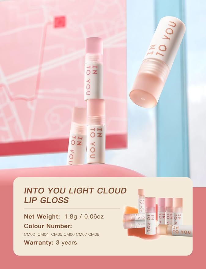 INTO YOU Matte Lipstick, Super Stay Lip Mud for Women, Lip Stain Long Lasting Waterproof, Lip Solor Soft Lightweight, Smooth Lip Clay Mousse, Dual-Use For Lips And Cheek, Pink Lipstick (CM05)