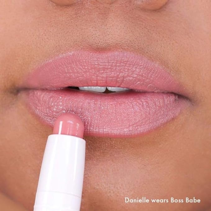 Wander Beauty Double Booked Lip Conditioner & Cream - Boss Babe/In The Clear - Dual-Sided Cream Lipstick With Vitamin E and Shea Butter - Glossy Tinted Lip Balm For Dry Cracked Lips - 0.05 oz