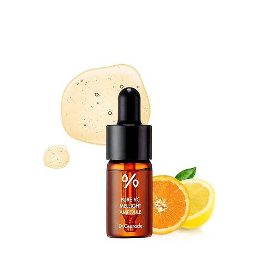 Dr.Ceuracle by leegeehaam Pure VC Mellight Ampoule - Vitamin C Serum for Face, One Week Program for Anti-oxidant, Firm, Clarify, Fade Pigmentation, Skin Radiance (1 Count (Pack of 1))