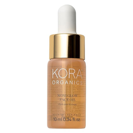 KORA Organics Noni Glow Hydrating Face Oil with Rosehip, Gua Sha Oil, Certified Organic, Cruelty Free, 0.34 fl oz