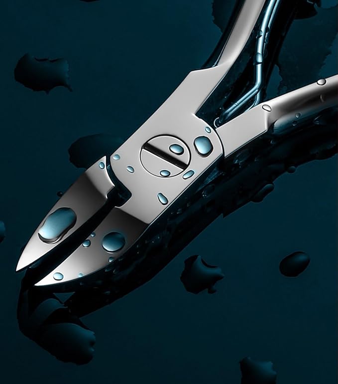 Podiatrist Nail Clippers, Professional Thick & Ingrown Toenail Clippers for Men & Seniors,Pedicure Clippers Toenail Cutters, Super Sharp Curved Blade Grooming Tool
