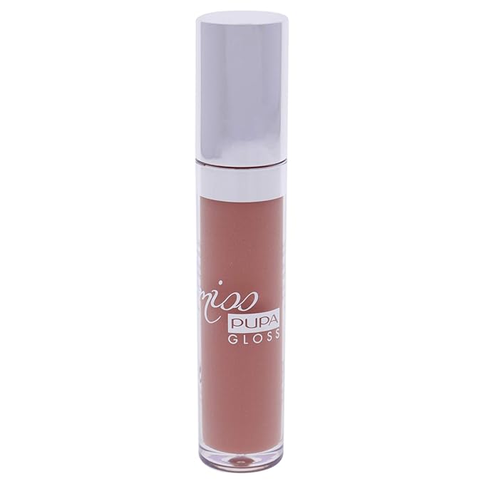PUPA Milano Miss PUPA Milano Lip Gloss - Shiny, Smooth, Plump - Soft, Innovative Gel Texture - Glides Smoothly On The Lips - For A Moisturizing And Volume Enhancing Effect - 300 Soft Kiss - 0.17 OZ