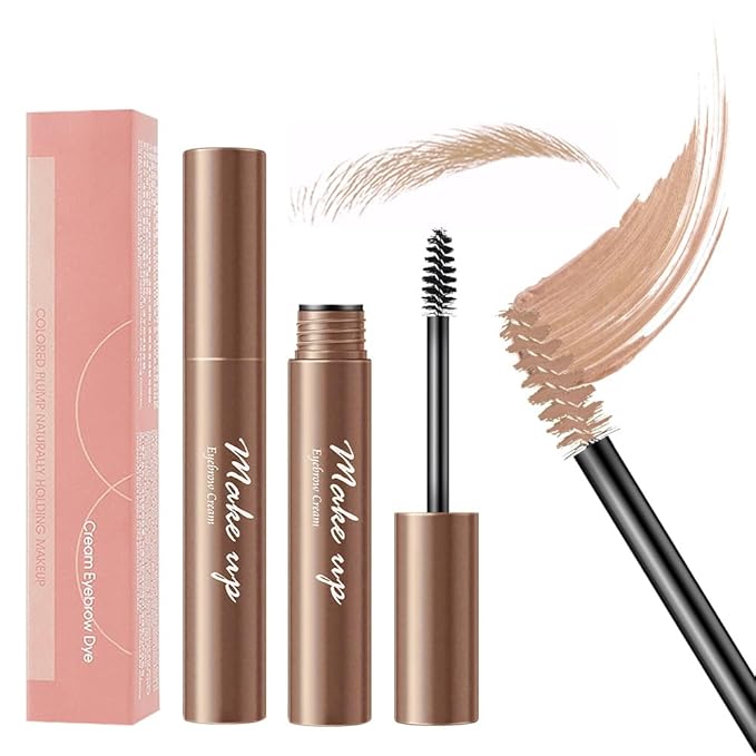 2pcs Light Brown Brow Gel set – Volumizing, Buildable, Wax-Gel Hybrid for Full, Voluminous Brows, Locks Hairs in Place, Waterproof, Available in Brunette (03#)