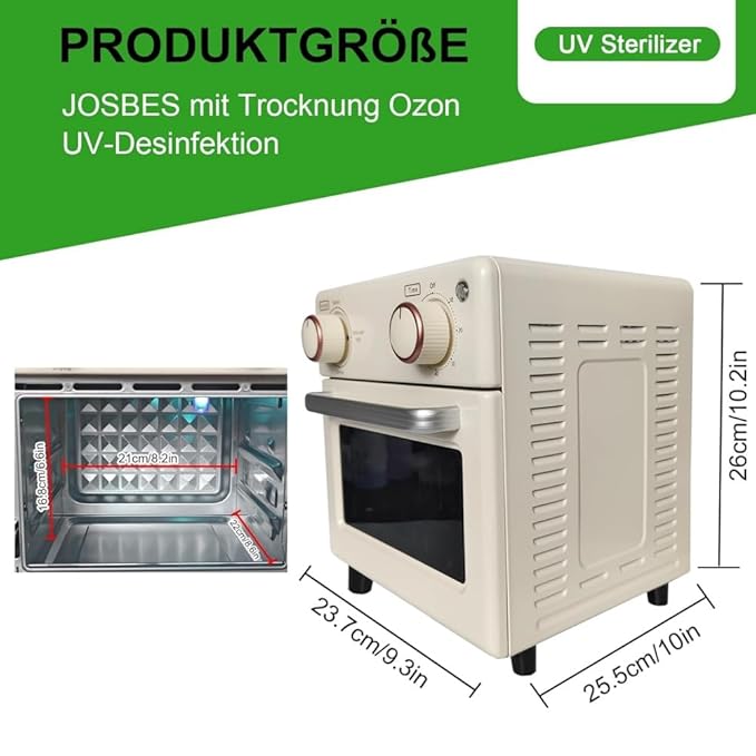 Sterilizer Tools, 10L Drying and 3-in-1 Disinfection Tools 150W Sterilizer with Timer Disinfection Cabinet Suitable for Mother-Child Products, Towels, Hair Salons, Nail Studios