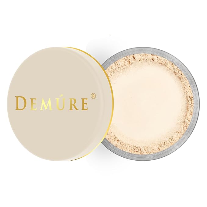 Demure Natural Makeup - Light Warm Foundation, Concealer, Pure Crushed Minerals, Loose Face Powder