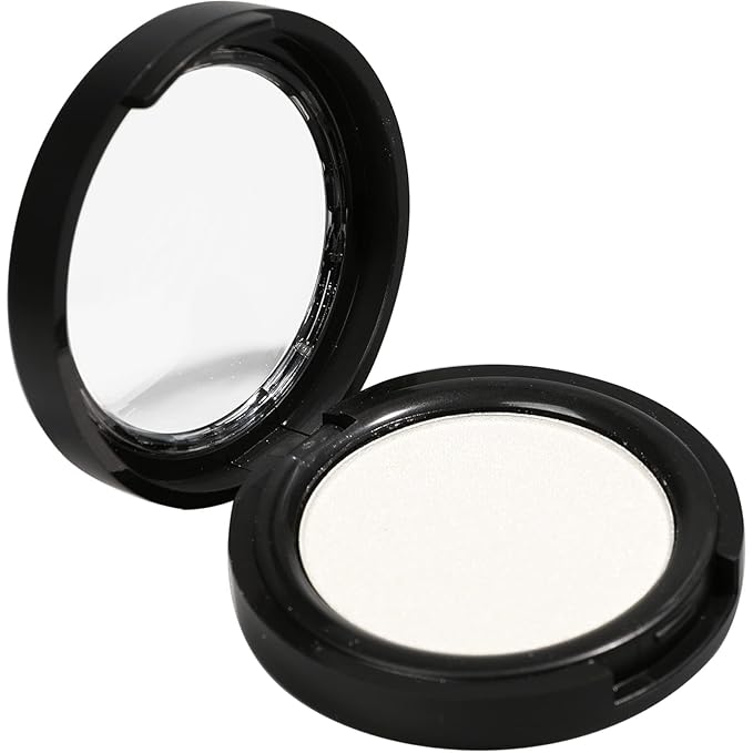 Mysense Single Matte Eyeshadow - Pressed Fine Powder Eye Shadow, Face Foundation Setting Powder, Longwear White Eye Makeup Palette for Day & Night