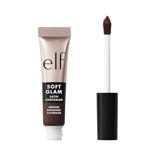 e.l.f. Soft Glam Satin Concealer, Medium Coverage For Blemishes & Under-Eye, Crease-Resistant, Long Lasting, Vegan & Cruelty-Free, 65 Rich Neutral
