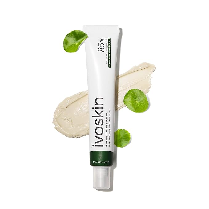 Intensive Cica Repair Cream, Korean Dexpanthenol cream, Restore Skin Barrier, Prevent Acne Breakouts, Ultra-Soothing & Hydrating Care Cream for Sensitive Skin with Madecassoside (1.76oz / 50g)