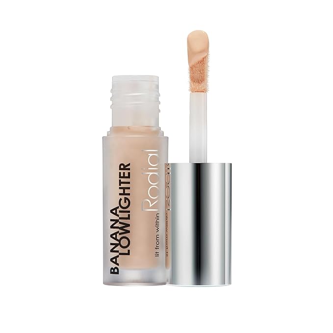 Rodial Banana Lowlighter Travel Size Liquid Concealer & Color Corrector 0.05 fl oz, With Hyaluronic Acid, Vitamin E & Caffeine for Dark Circles, Mini Yellow Under Eye Brightener for Lightweight Finish