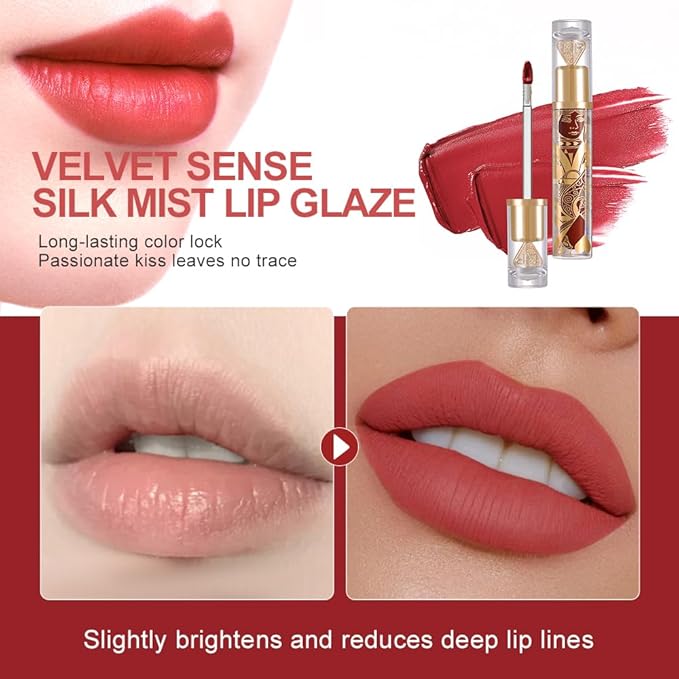 Soft Matte Liquid Lipstick in Soft Rose Pink, High Pigment Full Coverage Matte Lip Color, Waterproof Smudge-Proof Non-Transfer Lightweight Liquid Lipstick for Long-Wearing Everyday Makeup 83A