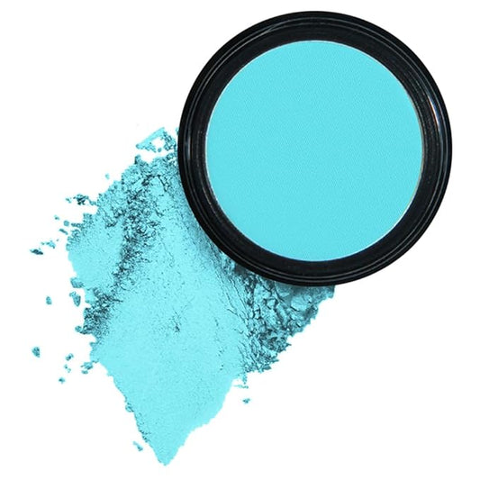 Mysense Matte Light Blue Single Eyeshadow Palette, Pressed Powder Eye Shadow, Turquoise Blue Shade for Halloween Corpse Bride Sally Makeup, High Pigment Long Lasting Vegan & Cruelty Free, 209# Snap