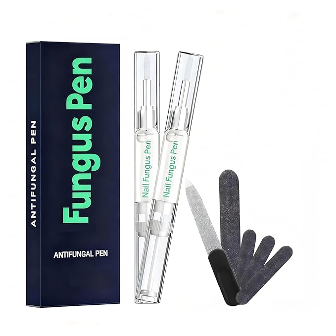 Nail Repair Pen, Extra Strength Nail Repair and Renew Discolored, Damaged, Broken and Thick Nails Toenails, Tea Tree Oil, Honey, Natural Formula, For Healthy Nails- 2PCS