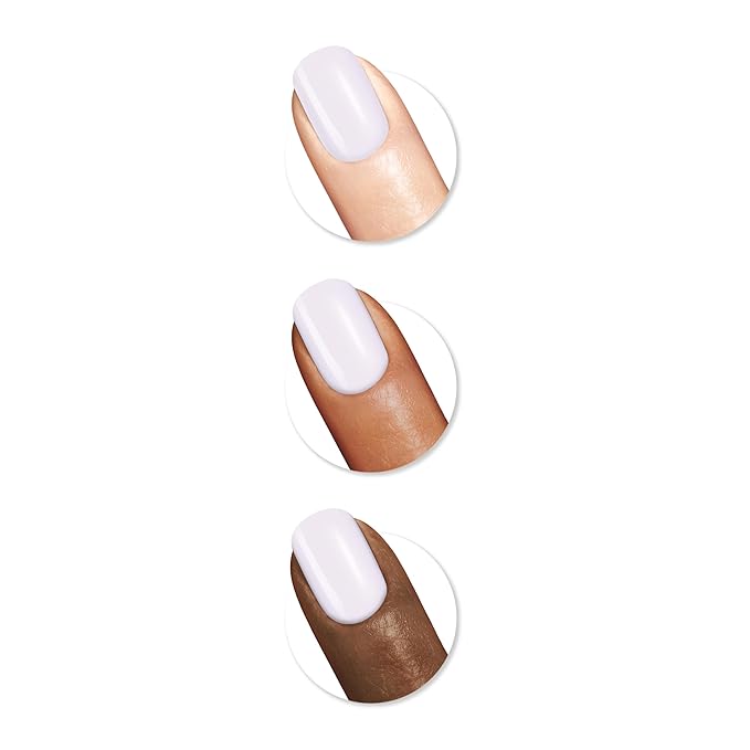 Sally Hansen Color Therapy Nail Polish | Biotin, Argan Oil, Long Lasting, Healthy Nails, Nail Strengenther, Sheer | 541 Give Me a Tint | Soft Purple Nail Color