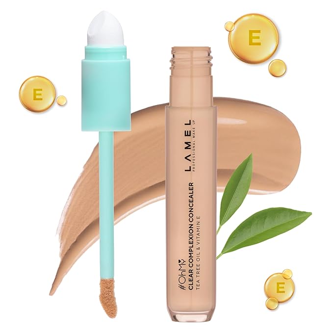 LAMEL OH my Clear Face Concealer - Vitamin E & Tea Tree Extract - Skin Care, Moisturizing & Waterproof - Anti-Aging Formula - Brightening & Protection, 403-0,23 fl.oz